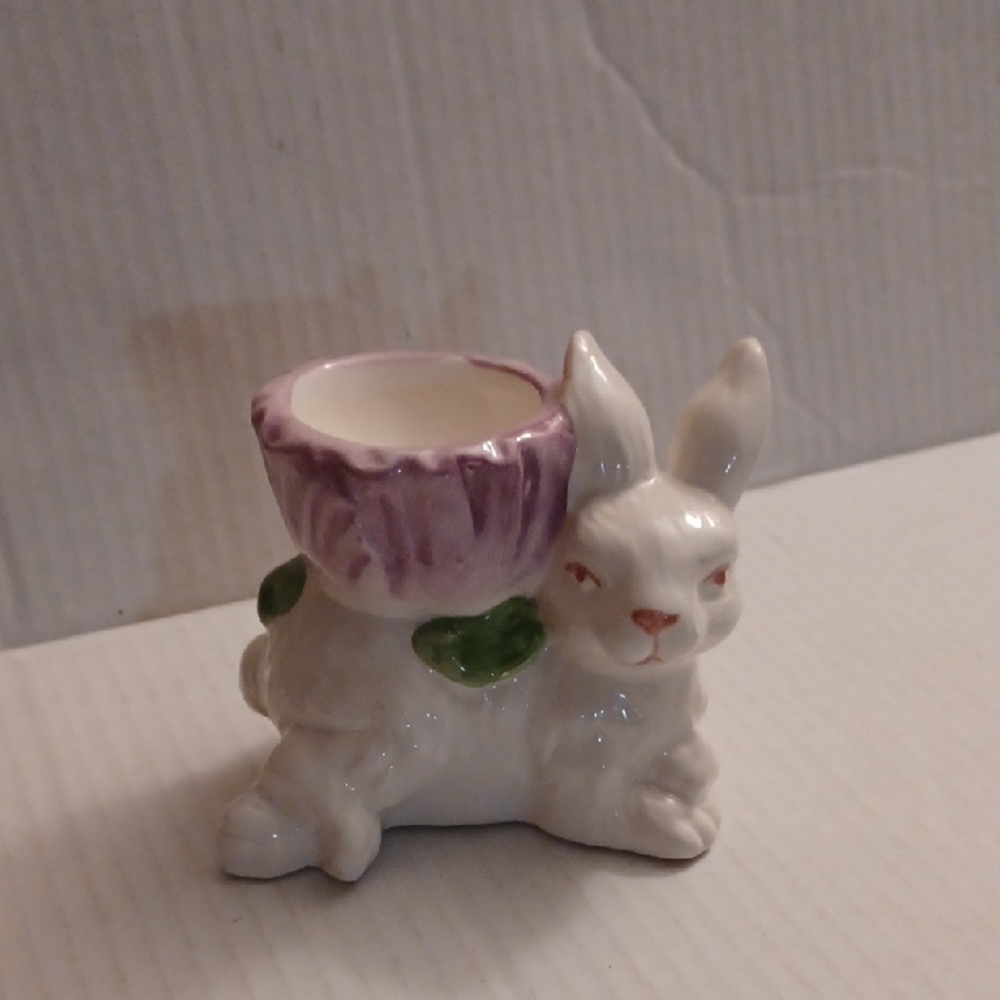 $4 Add-on Ceramic Bunny Egg Holder